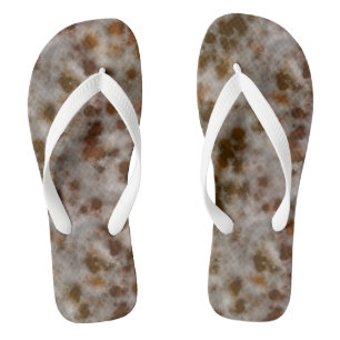 gold Marble Abstract Flip Flops