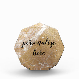 gold marble acrylic award