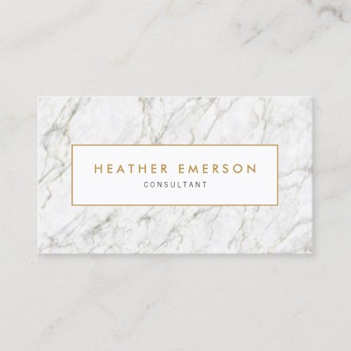 Gold Marble Business Card