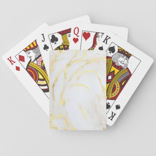 Gold Marble Create Your Own Blank Template Poker Cards