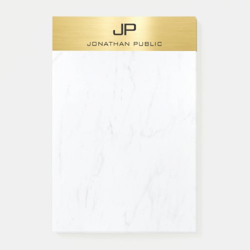 Gold Marble Creative Simple Modern Design Plain Post_it Notes