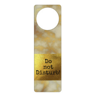 Gold Marble, Do not Disturb Door Hanger