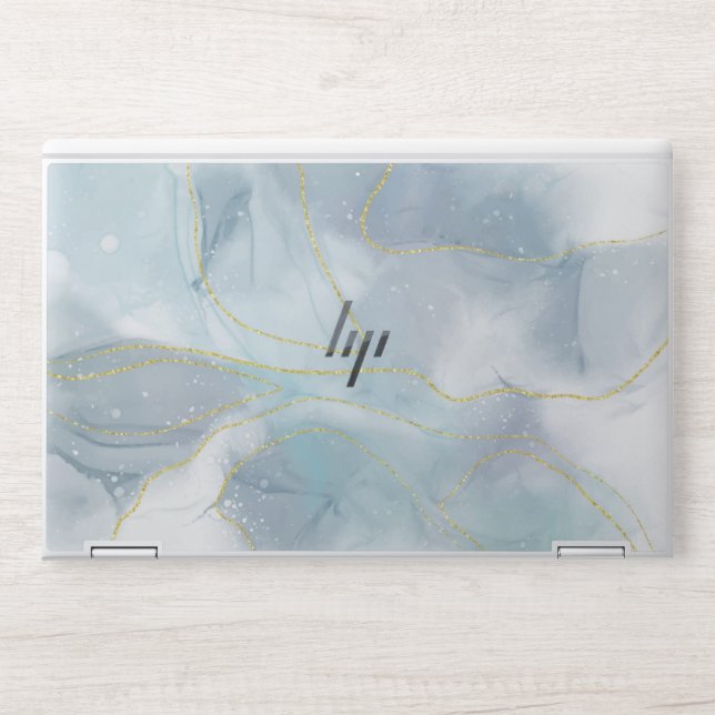Gold Marble EliteBook X360 1040 G5/G6 HP Laptop Skin (Front)
