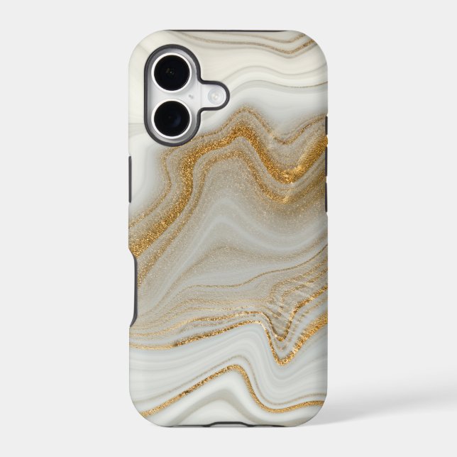 Gold Marble  Iphone Case (Back)