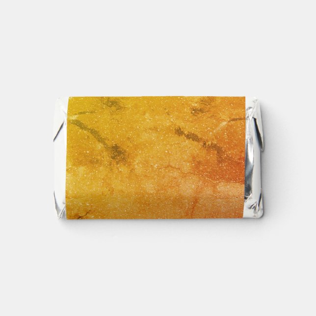 Gold Marble Mini Chocolate Wrappers Hershey's Miniatures (Front)