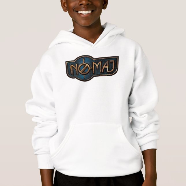 Gold & Marble NO-MAJ™ Badge Hoodie (Front)