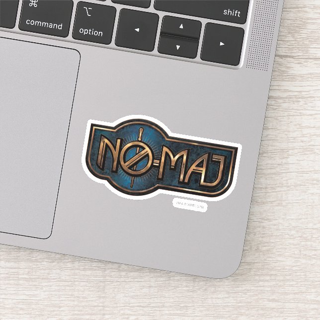 Gold & Marble NO-MAJ™ Badge Sticker (Detail)