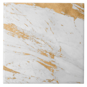 Gold Marble Pattern Ceramic Tile