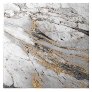 Gold Marble Pattern Ceramic Tile