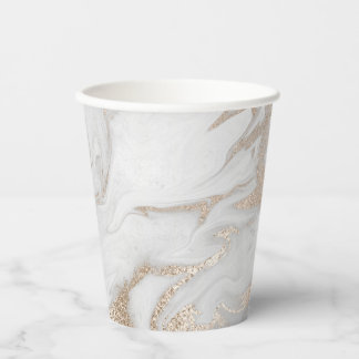 Gold Marbled Personalized Special Occasion P Paper Cups