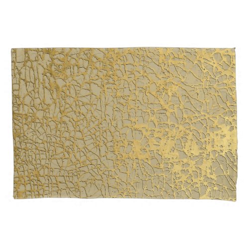 Gold Marbling Grunge Texture Design Pillow Case