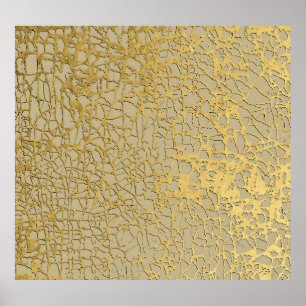 Gold Marbling: Grunge Texture Design Poster