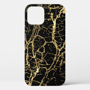 Gold Marbling Texture: Luxe Design Element iPhone 12 Case
