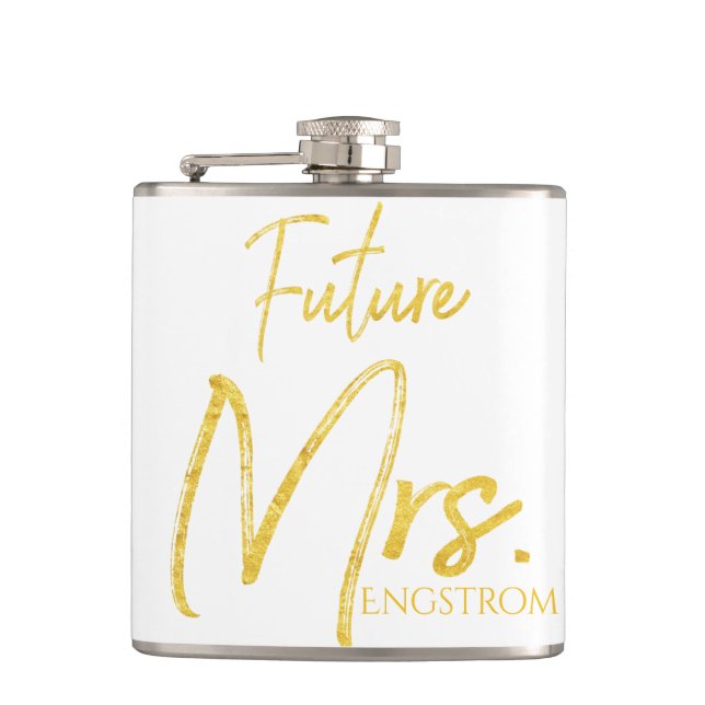 GOLD MARKER FUTURE MRS MARRIED NAME - GEAR FLASK (Front)