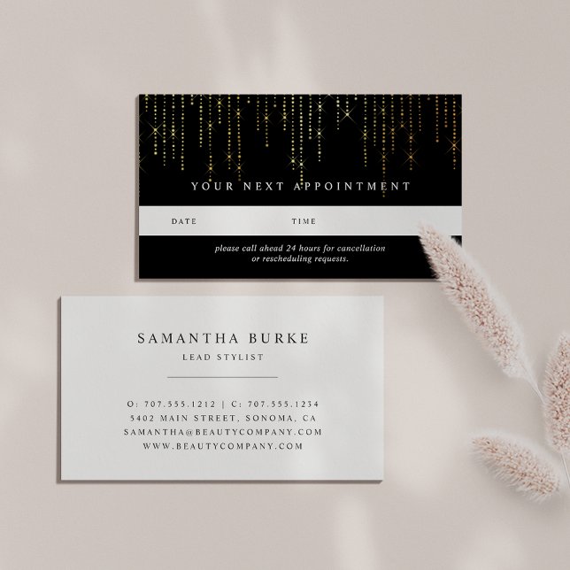 Gold Marquee Appointment Cards (Creator Uploaded)