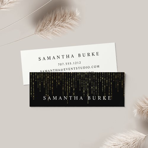 Gold Marquee Mini Business Card