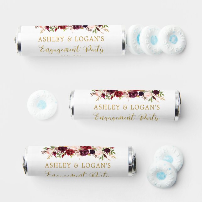 Gold Marsala Boho Engagement Party Favors (Assorted)