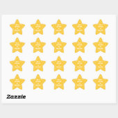 Gold Math Star Student Star Sticker (Sheet)