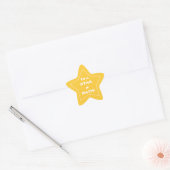 Gold Math Star Student Star Sticker (Envelope)