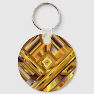 Gold Matrix Keychain