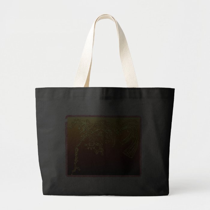Gold Mayan Bird Symbol Bag
