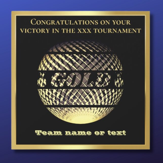 Gold medal 1st place winner champion sport card (Creator Uploaded)