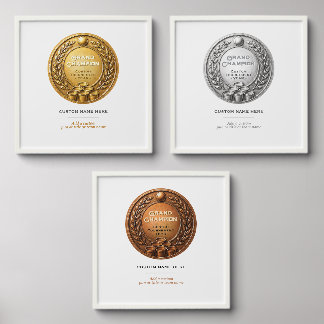 Gold Medal Beer Pong Tournament Championship Peel And Stick Photo Tile