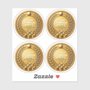 Gold Medal Beer Pong Tournament Championship Sticker