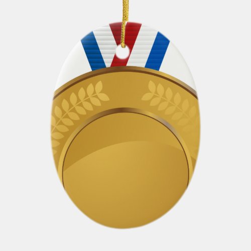 Gold Medal Ceramic Ornament