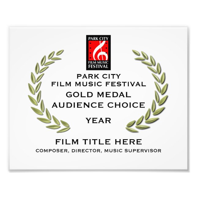 Gold Medal Certificate 10" x 8" Photo Print (Front)
