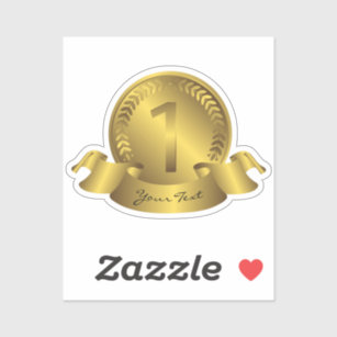 Golden Glove Award Classic Round Sticker | Zazzle