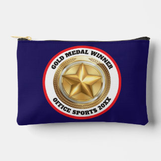 Gold medal first place office sports competition accessory pouch