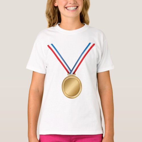 Gold Medal Girls T_Shirt