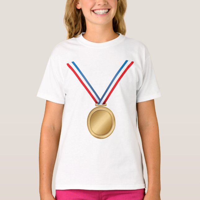 Gold Medal Girls T-Shirt (Front)
