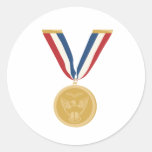 Gold Medal Of Honor Classic Round Sticker