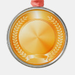 Gold Medal of Honor Metal Ornament