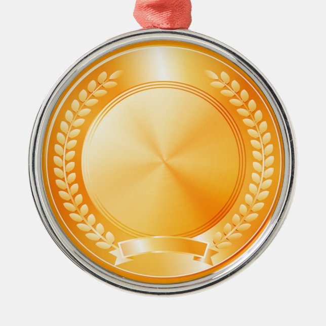 Gold Medal of Honor Metal Ornament (Front)