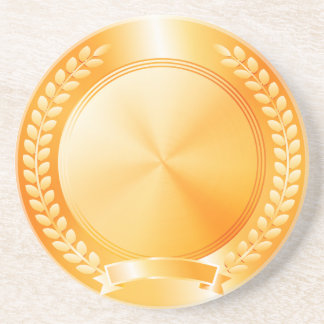 Gold Medal of Honor Sandstone Coaster