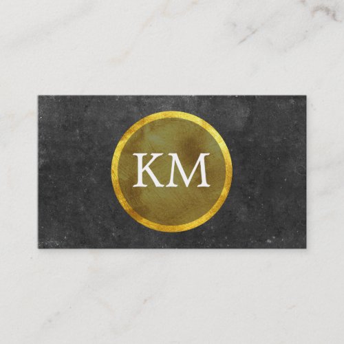 Gold Medalion II  Deluxe Slate Business Card