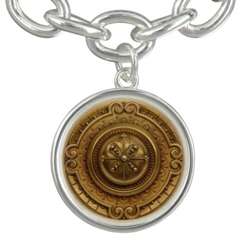 Gold Medallion Bracelet