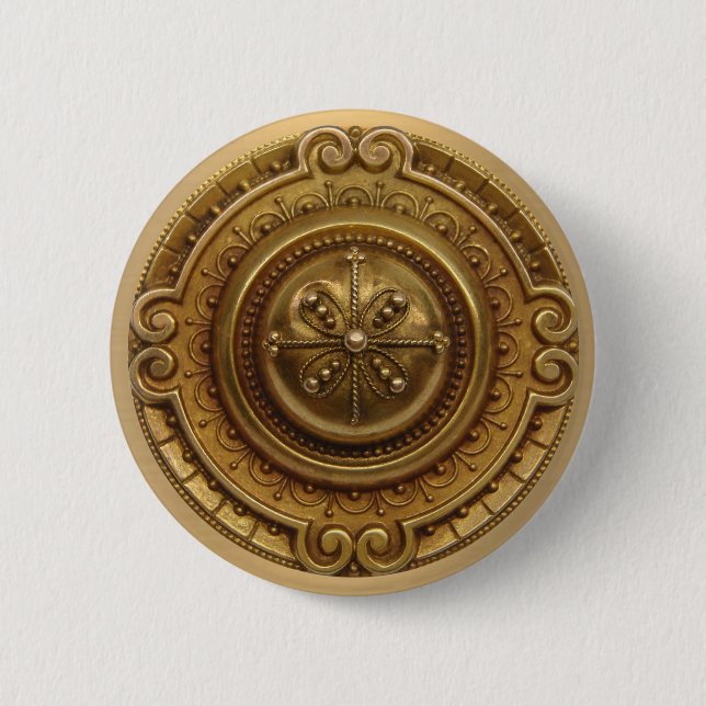 Gold Medallion Button (Front)