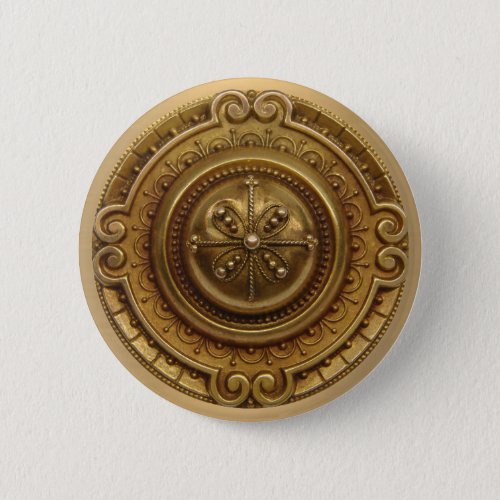 Gold Medallion Button