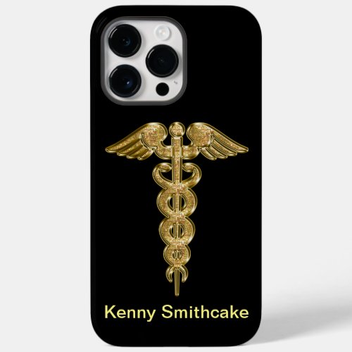 Gold medical alert badge Case_Mate iPhone 14 pro max case
