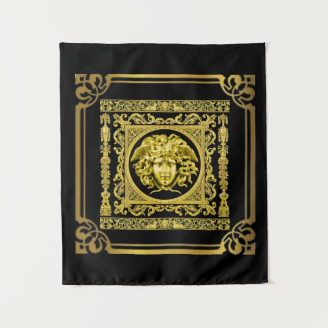 Gold Medusa Tapestry (Front)