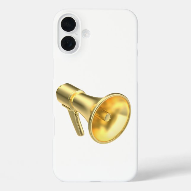 Gold megaphone Case-Mate iPhone case (Back)
