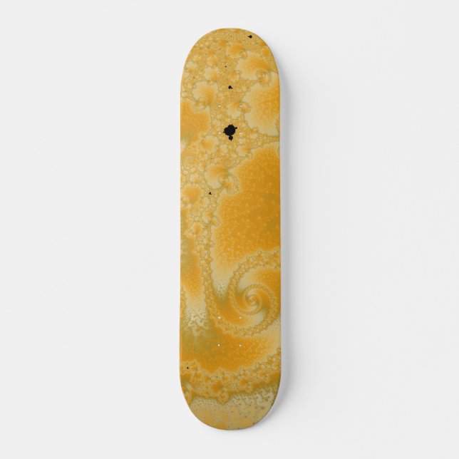 Gold Melt Skateboard Deck (Front)