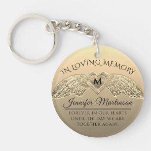 Gold Memorial Keychain