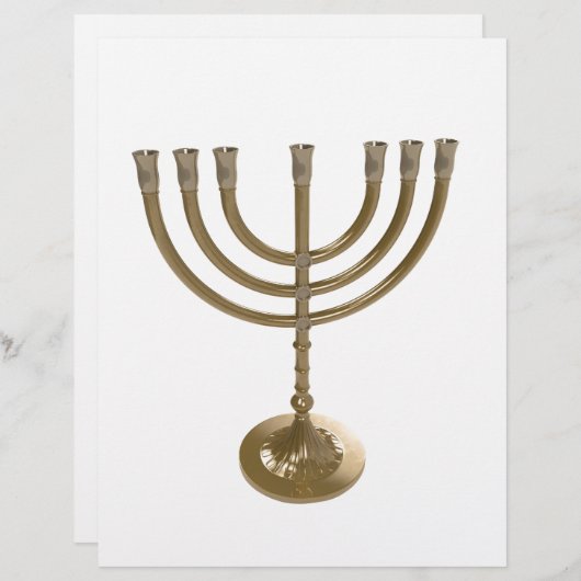 gold menorah (Front/Back)