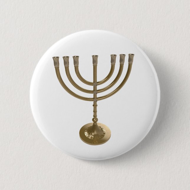 gold menorah button (Front)