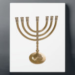gold menorah plaque<br><div class="desc">Menora, channukah,  gold metallic,  hannukah,  hebrew,  holidays,  jew,  jewish,  judaism,  menorah, chanukah, hannuka, channel, christmukah, christmukkah, judaica rabbi</div>